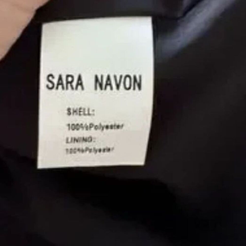 Sara Navon Black Gold Grey Floral Jacquard Tweed Velvet A-Line Dress size Small - Picture 7 of 7